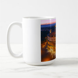Luminous Roman Colosseum Nightscape Kaffeetasse