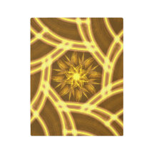 “Luminous Star Portal – Symmetrical Golden Fractal