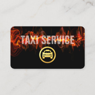 Luminous Taxi Service Blitzschneller Service Visitenkarte