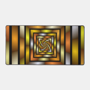 Luminous Tunnel Colorful Trippy Fraktal Graphic Schreibtischunterlage