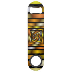 Luminous Tunnel Colorful Trippy Fraktal Graphic Speed Flaschenöffner