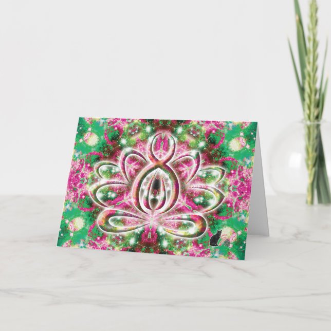 Luminous Zen Lotus Karte (Vorderseite)