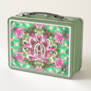 Luminous Zen Lotus Metall Brotdose