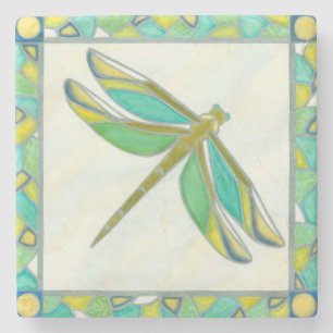 Luminy Pastel Dragonfly von Vanna Lam Steinuntersetzer