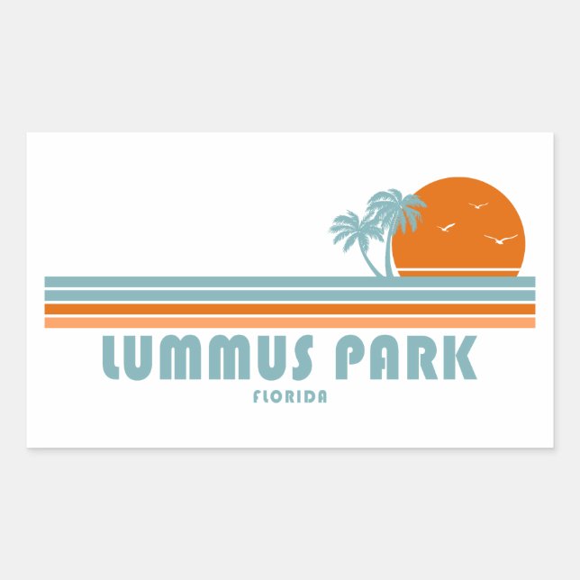 Lummus Park Florida Rechteckiger Aufkleber (Vorderseite)