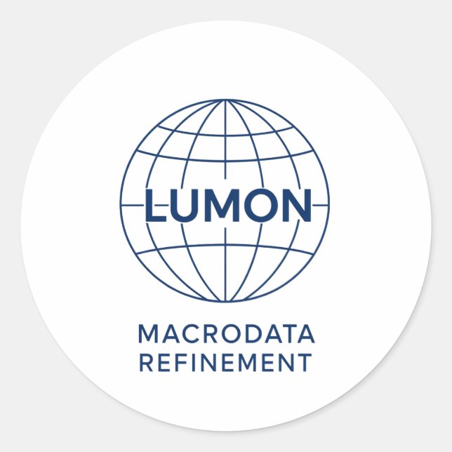 Lumon Macrodata Refinement Runder Aufkleber (Vorderseite)