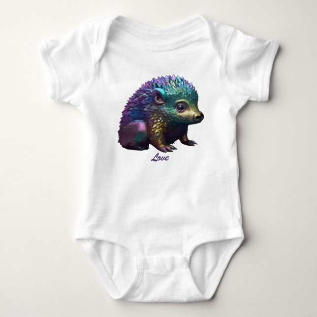 Lumos der Igel Baby Strampler (Vorderseite)