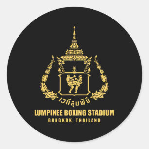 Lumpinee Boxing Stadium Bangkok Thailand Muay Thai Runder Aufkleber