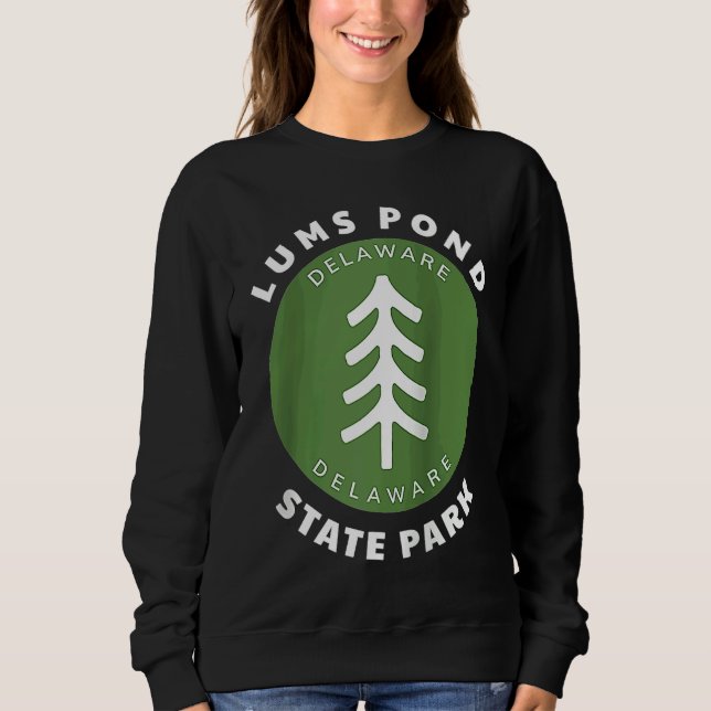 Lums Pond State Park Delaware DE Baum-Abzeichen va Sweatshirt (Vorderseite)