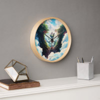 Luna et le château du Nuage - Horloge murale encha
