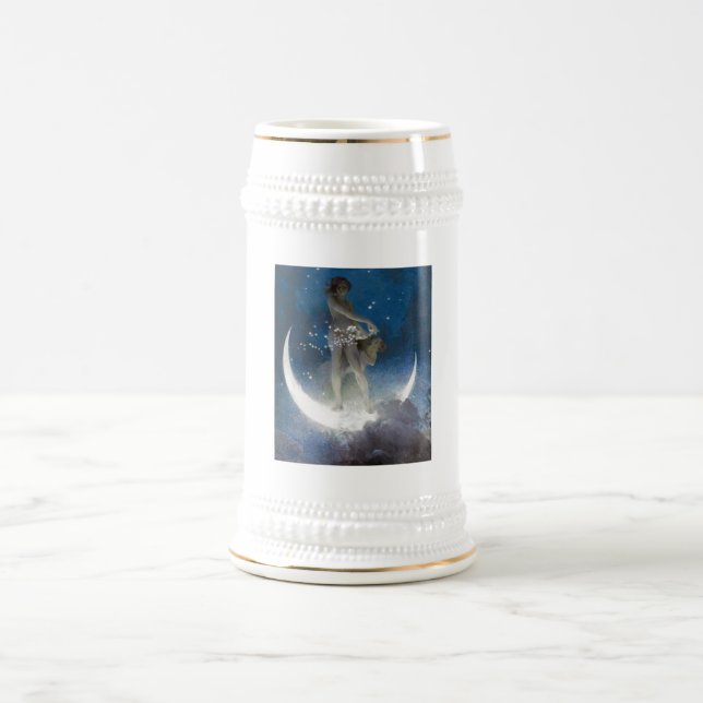 Luna Goddess auf den Nachts-Scattering Stars Bierglas (Mittel)