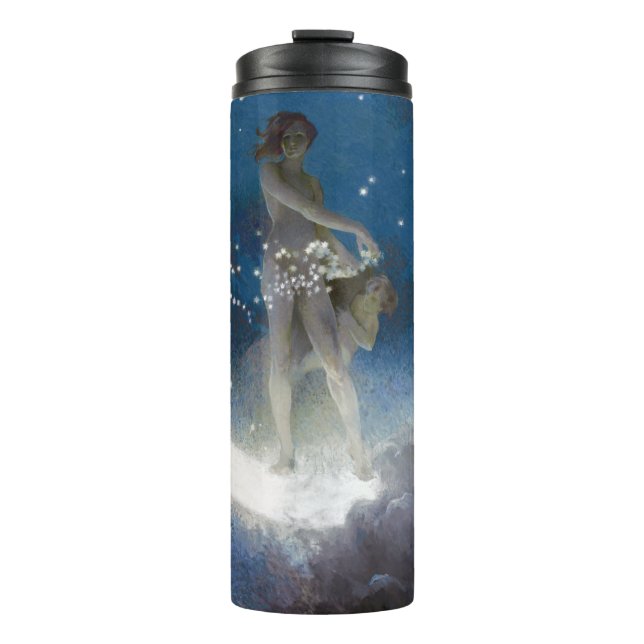 Luna Goddess auf den Nachts-Scattering Stars Thermosbecher (Vorderseite)