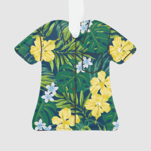 Luna Hibiscus Garden Hawaiian Aloha Shirt - Navy