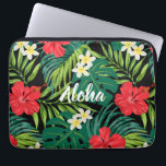 Luna Hibiskus Garden Hawaiian - Rot und Schwarz Laptopschutzhülle<br><div class="desc">Rot, Evergreen, Limon, Gelb und Schwarz. Hibiskus- und Plumeria-Blume tanzen vor einem Hintergrund von Monstera und Palmen-Blätter. Diese Blume werden häufig in Bekleidung für Aloha-Shirt und Muu verwendet, um ein Design zu schaffen, das an die hawaiianischen Drucke des 50ers und 60ers erinnert. Passen Sie das Wort an - Aloha behalten...</div>