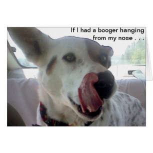 Luna indique si j'avais un Booger pendre de mon