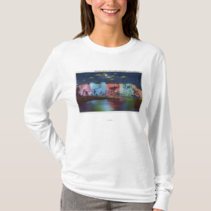 Luna-Insel-Nachtansicht der neuen T-Shirt