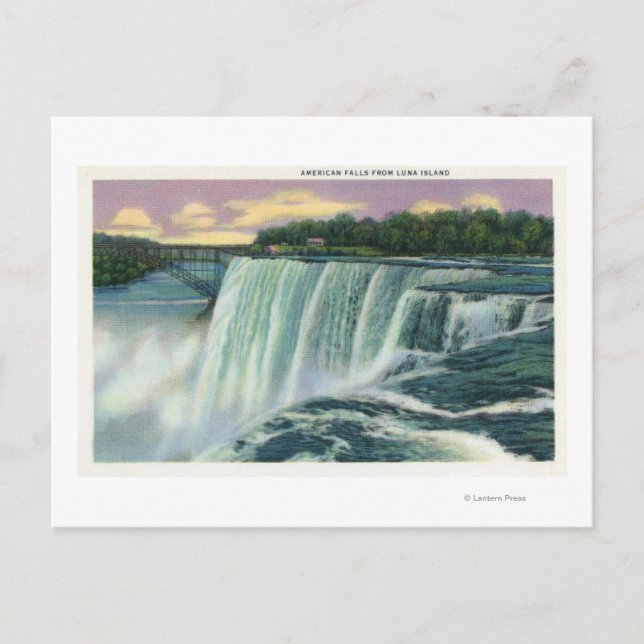 Luna Island View of American Falls Postkarte (Vorderseite)