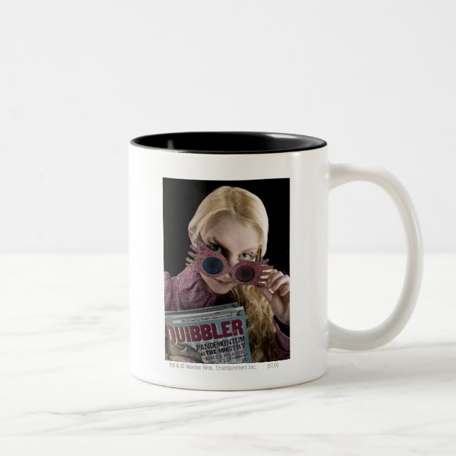 Luna Lovegood Flüchtige Blicke über Brillen Zweifarbige Tasse (Rechts)