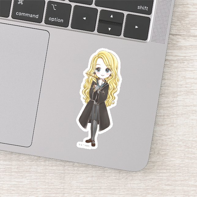 Luna Lovegood Wasserfarbe Aufkleber (Detail)