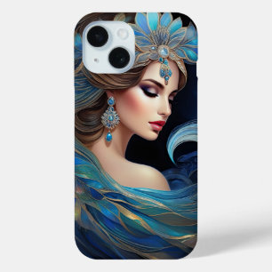 Luna Lovely Frauenprofil als Mond Case-Mate iPhone Hülle