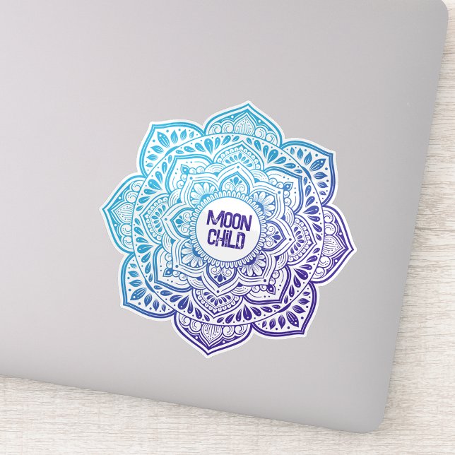 Luna Mandala Personalized Vinyl Sticker (Von Creator hochgeladen)