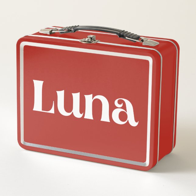 Luna Metall Brotdose (Vorderseite)