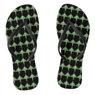 Luna Moth Abstrakte Flip Flops