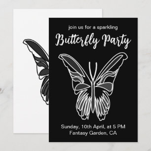 Luna Moth Butterfly Party Einladung
