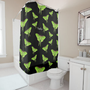 Luna Moth Cartoon Illustration Duschvorhang