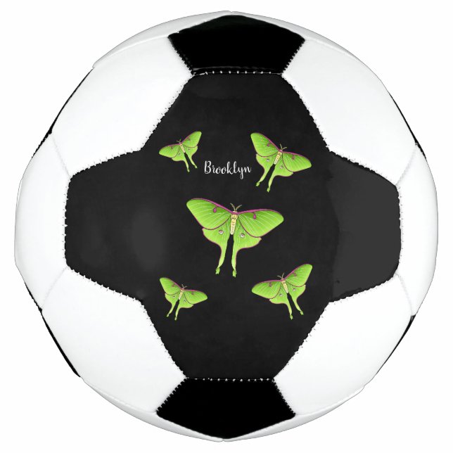 Luna Moth cartoon illustration  Fußball (Vorderseite)