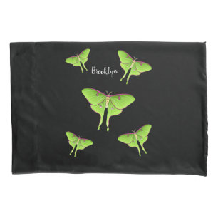 Luna Moth Cartoon Illustration Kissenbezug