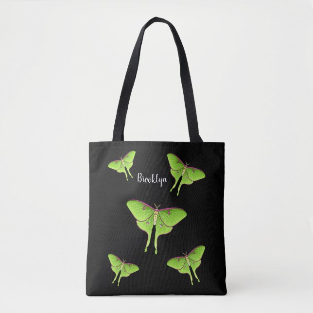 Luna Moth cartoon illustration  Tasche (Vorderseite)