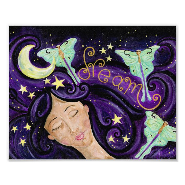 Luna Moth Dream Print Fotodruck (Vorne)