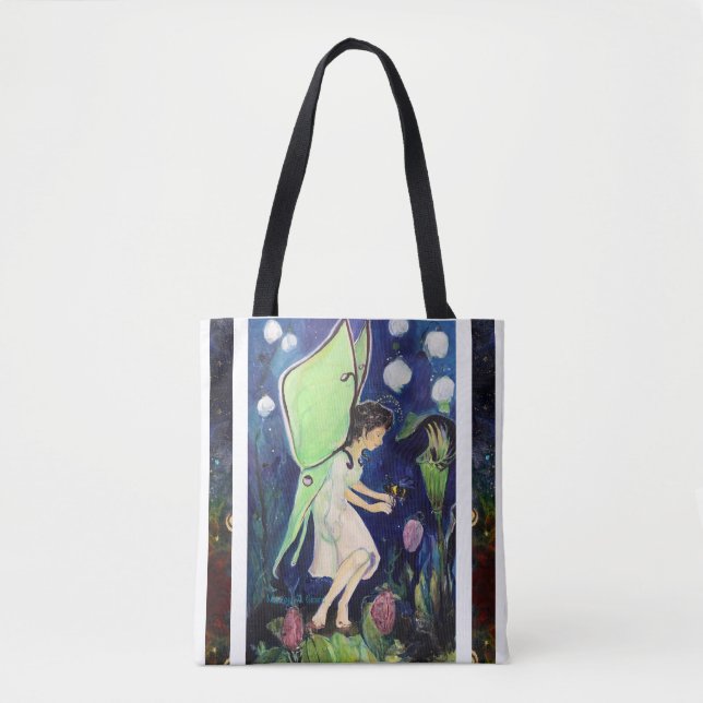 Luna Moth Fairy Bee Maureen Girard Tasche (Vorderseite)