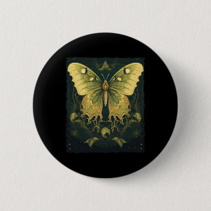 Luna Moth Halloween Button