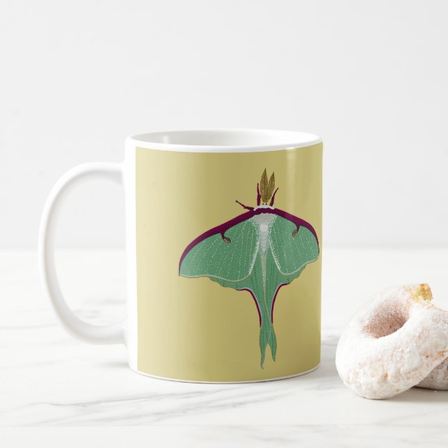 Luna Moth Kaffeetasse (Mit Donut)
