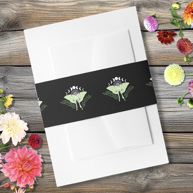 Luna Moth Moon Phases Einladungsbanderole (Von Creator hochgeladen)