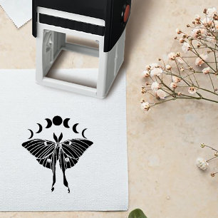 Luna Moth Moon Phases Permastempel