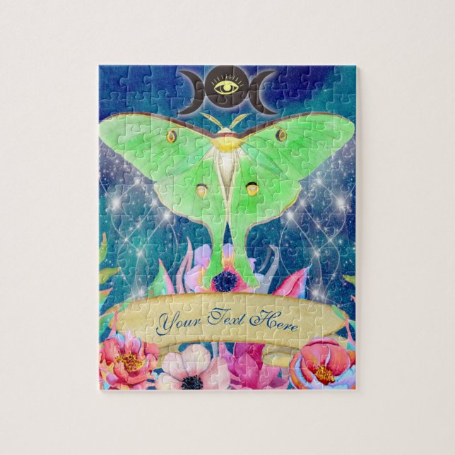 Luna Moth Mystical Night Journey (Vertikal)