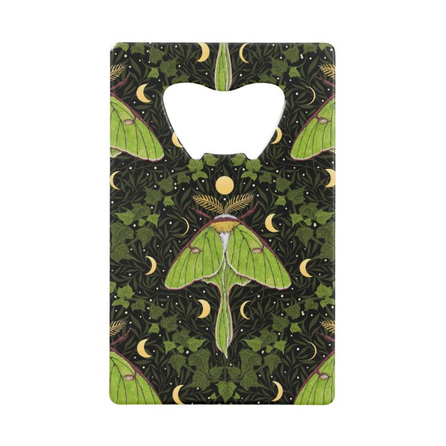Luna moth, phases de lune et damas de lierre 2 (Devant)