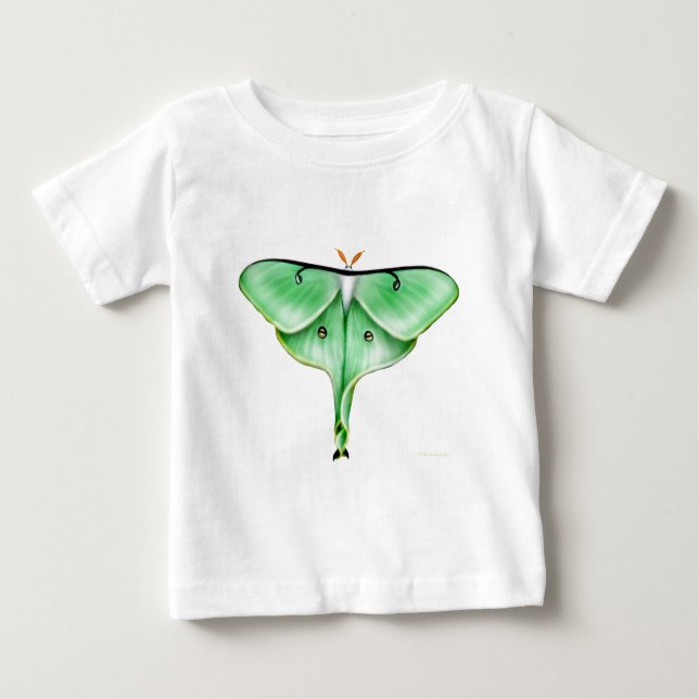 Luna Moth Säugling Long Sleeve Shirt (Vorderseite)