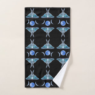 Luna Moth Triple Moon sur Noir
