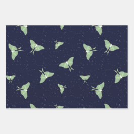 Luna Moths - Geschenkpapier Set