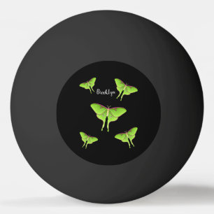 Luna-Motte Cartoon-Illustration Tischtennisball