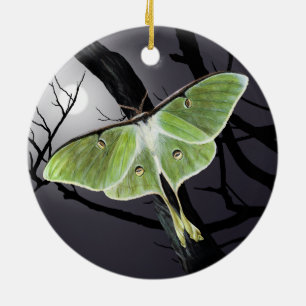 Luna-Motten-Keramik-Verzierung Keramikornament