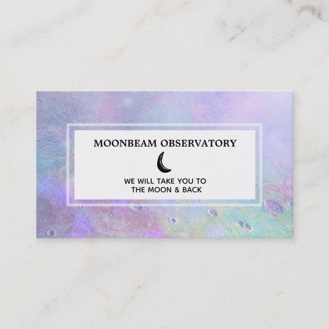 *~* Luna Pastel Lunar Oberfläche des Mondes Visitenkarte (Vorderseite)
