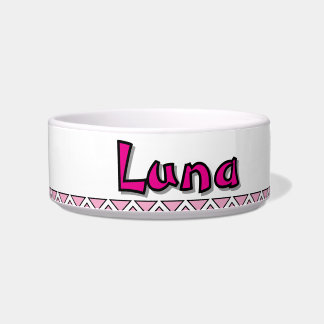 "LUNA" - PERSONALIZED CERAMIC PET BOWL NAPF