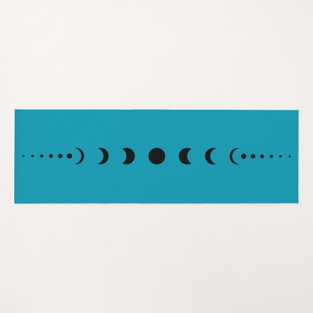 Luna phase Water Yogamatte (Vorderseite (Horizontal))