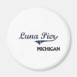 Luna-Pier-Michigan-Stadt-Klassiker Magnet