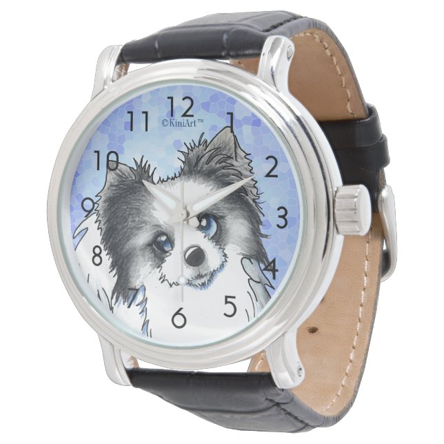 Luna Portrait KiniArt Armbanduhr (Schrägansicht)